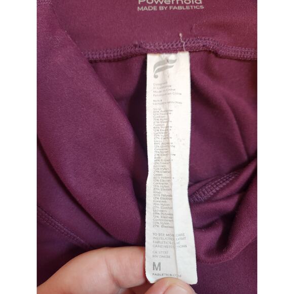 Fabletics Womens  Leggings Mid Rise Compression Pockets Purple Size Medium - Picture 4 of 7